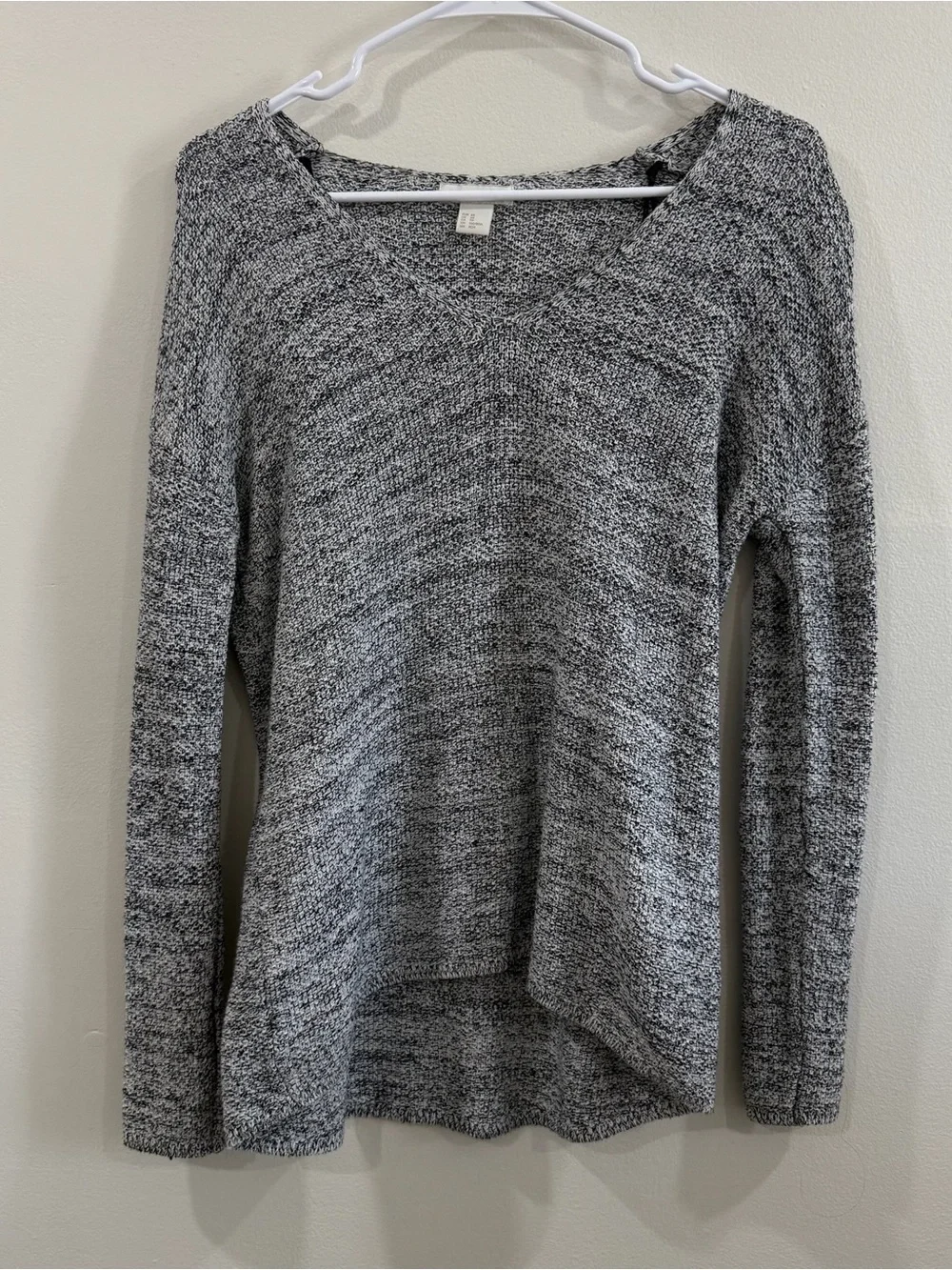 Cozy Gray Marled Knit Women's Sweater